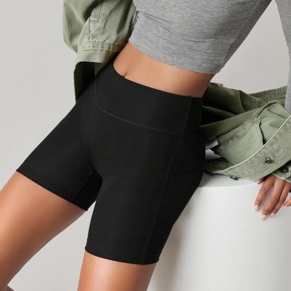 Black biker shorts